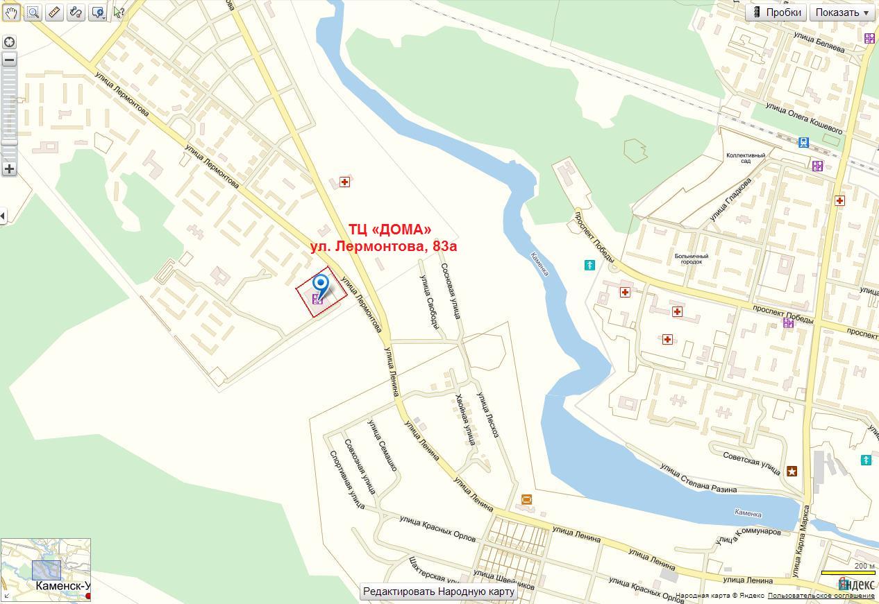 Местоположение на карте