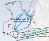 Местоположение земельного участка 34 Га в Новососедово Новосибирской области. Увеличить?