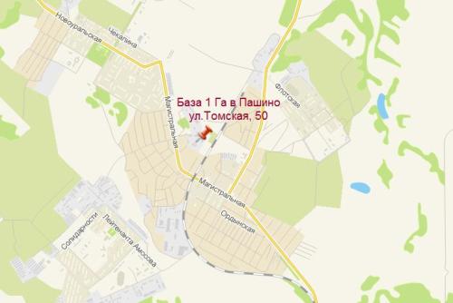 Местоположение производственно-складской базы 1 га в Пашино на улице Томская, 50 на карте Новосибирска www.2gis.ru Увеличить?