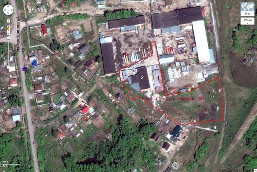 Вид из космоса производственно-складской базы в Пашино на улице Томская, 50. Увеличить?
